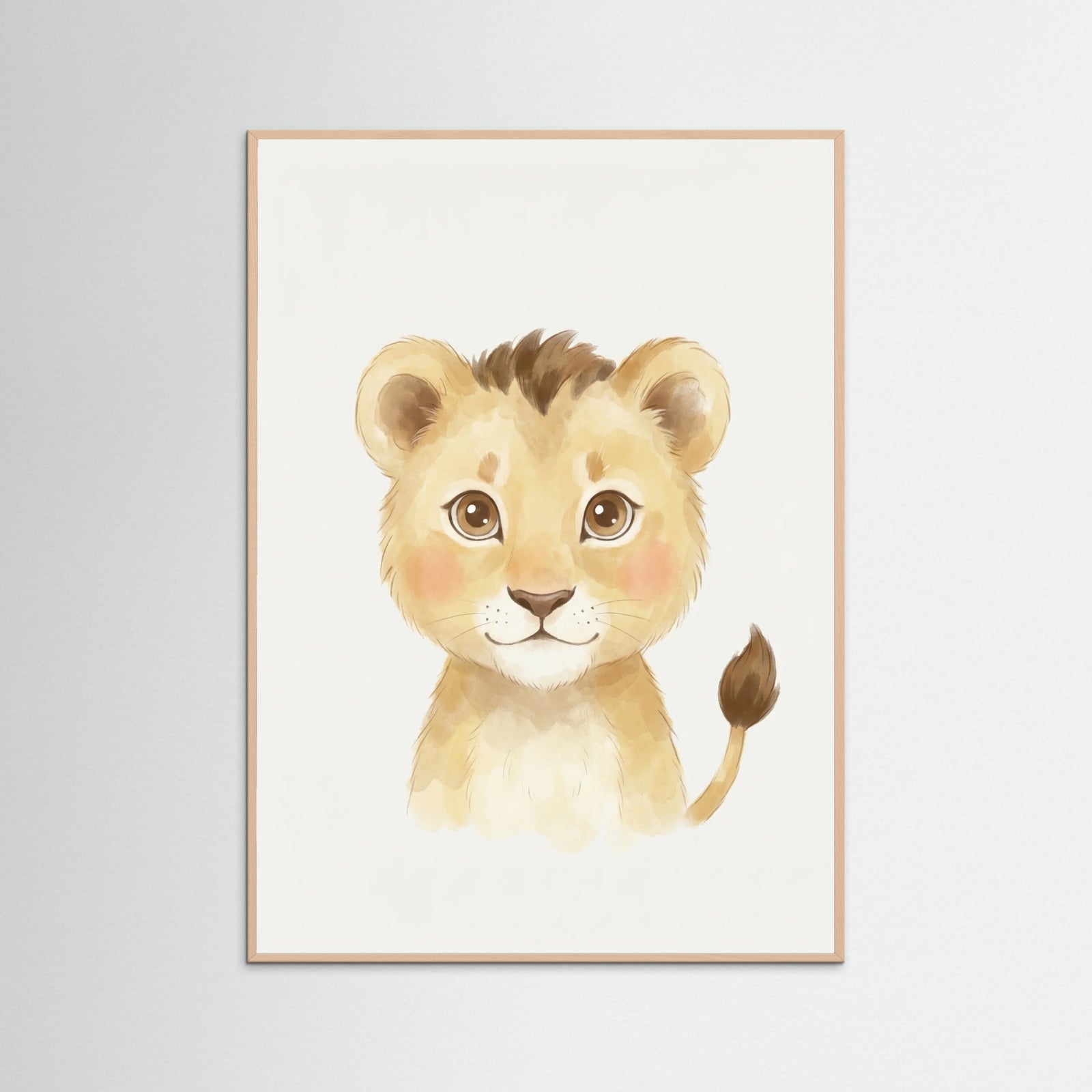 Rose Wood Gentle Giraffe Charm