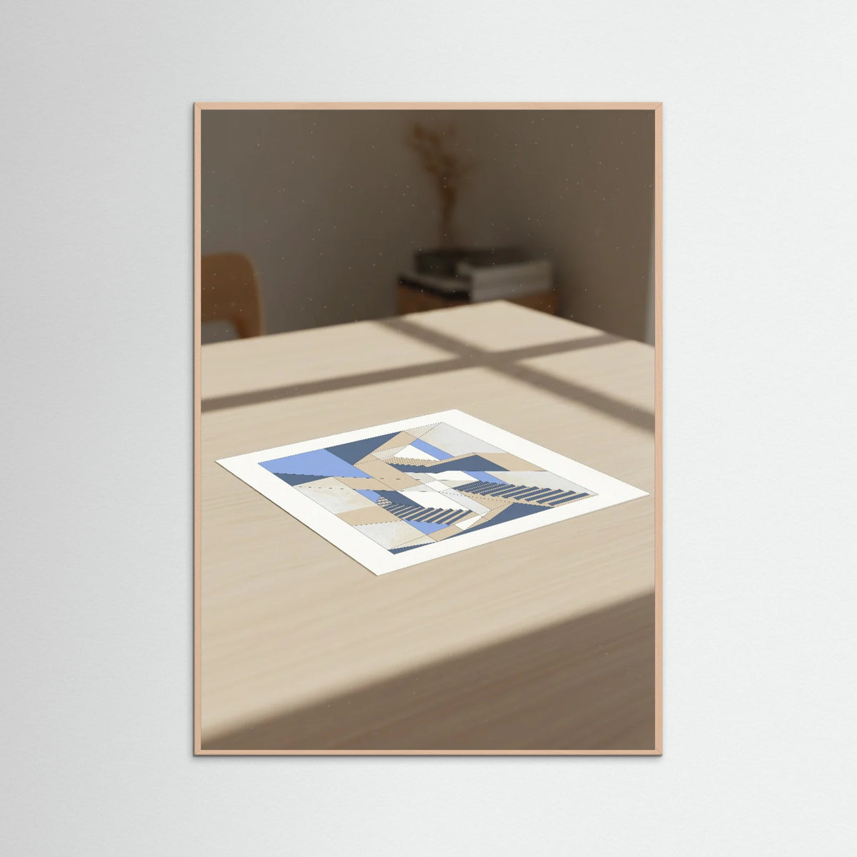 Rose Wood Geometric Aperture