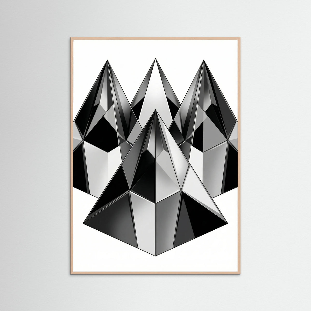 Rose Wood Geometric Facets