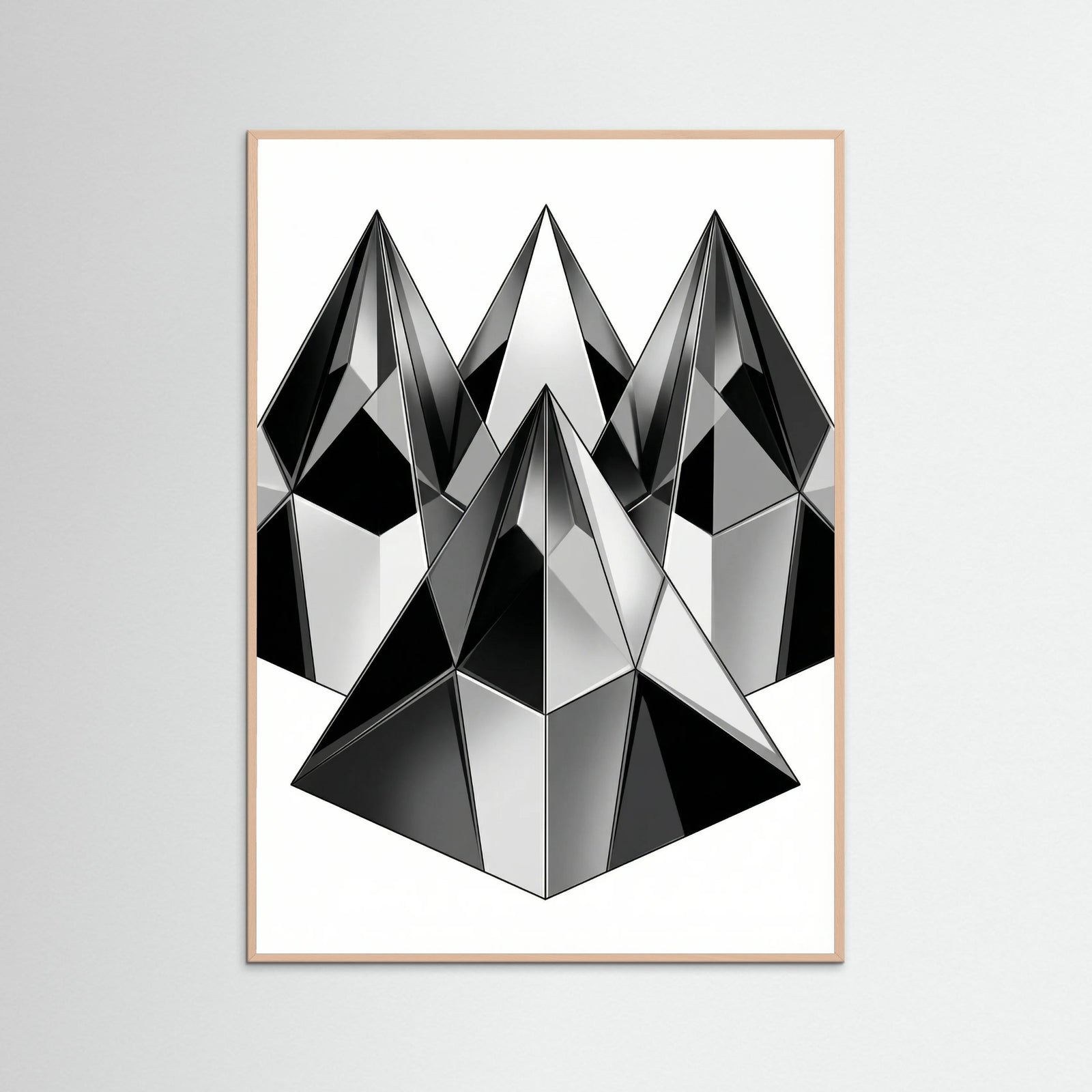 Rose Wood Geometric Facets