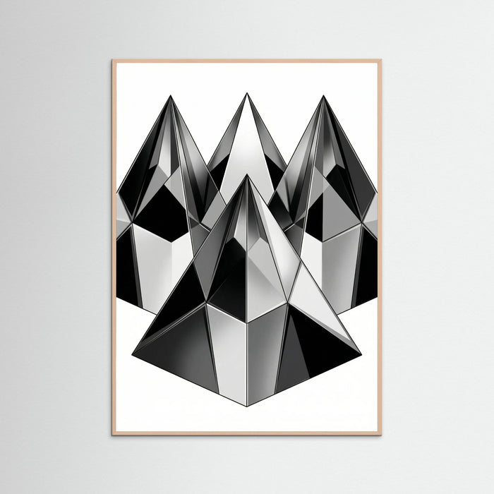 Rose Wood Geometric Facets
