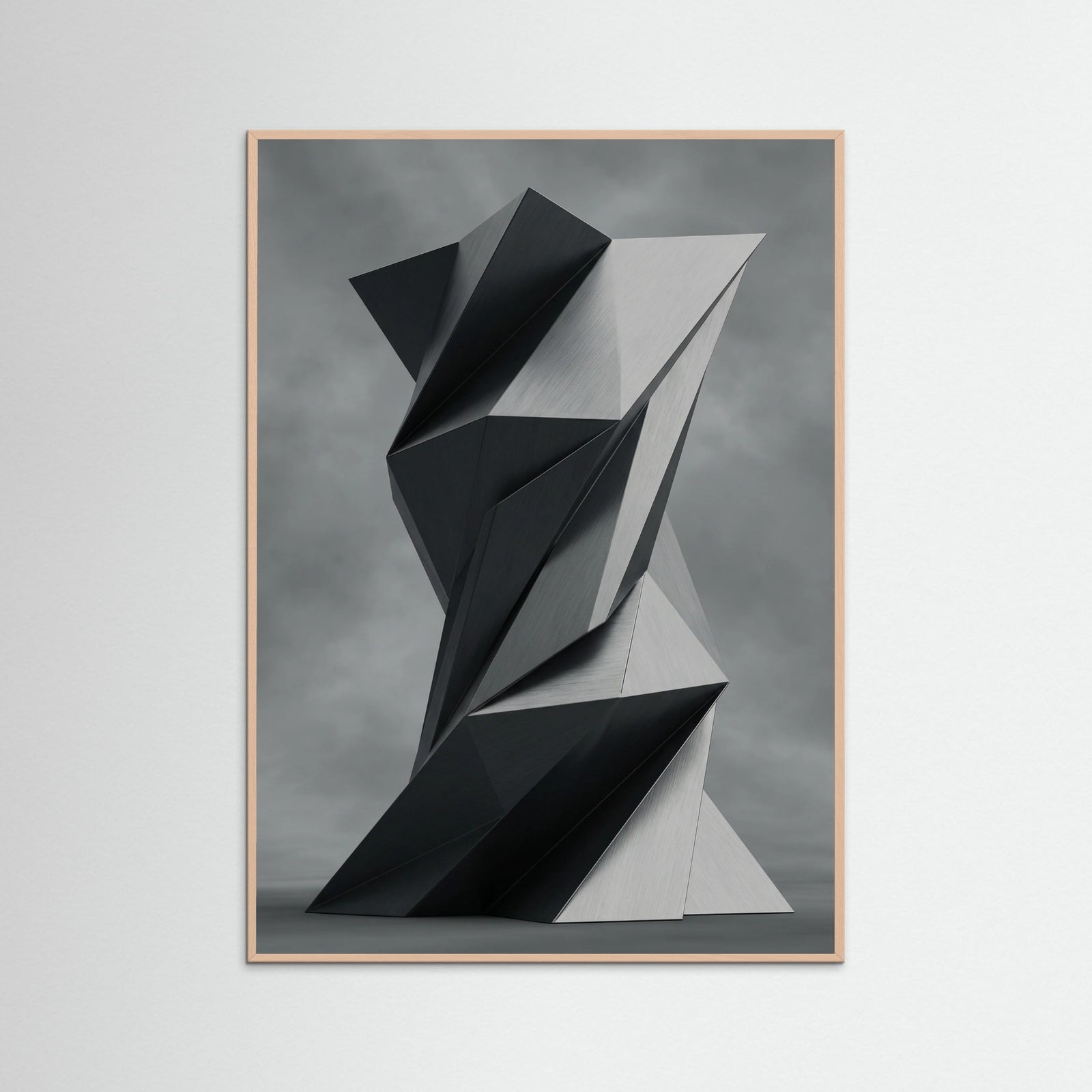 Rose Wood Geometric Folds