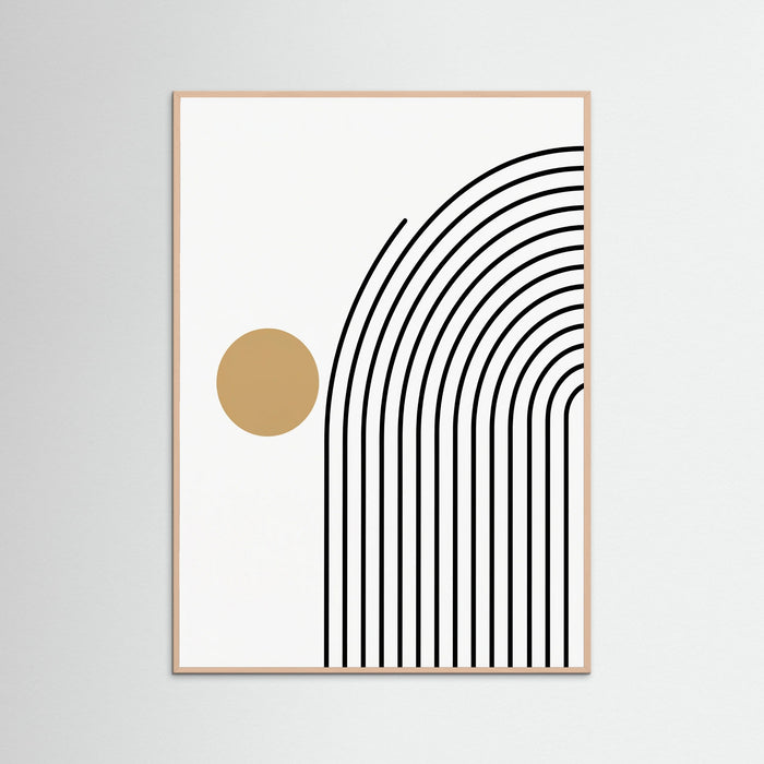 Rose Wood Geometric Stillness