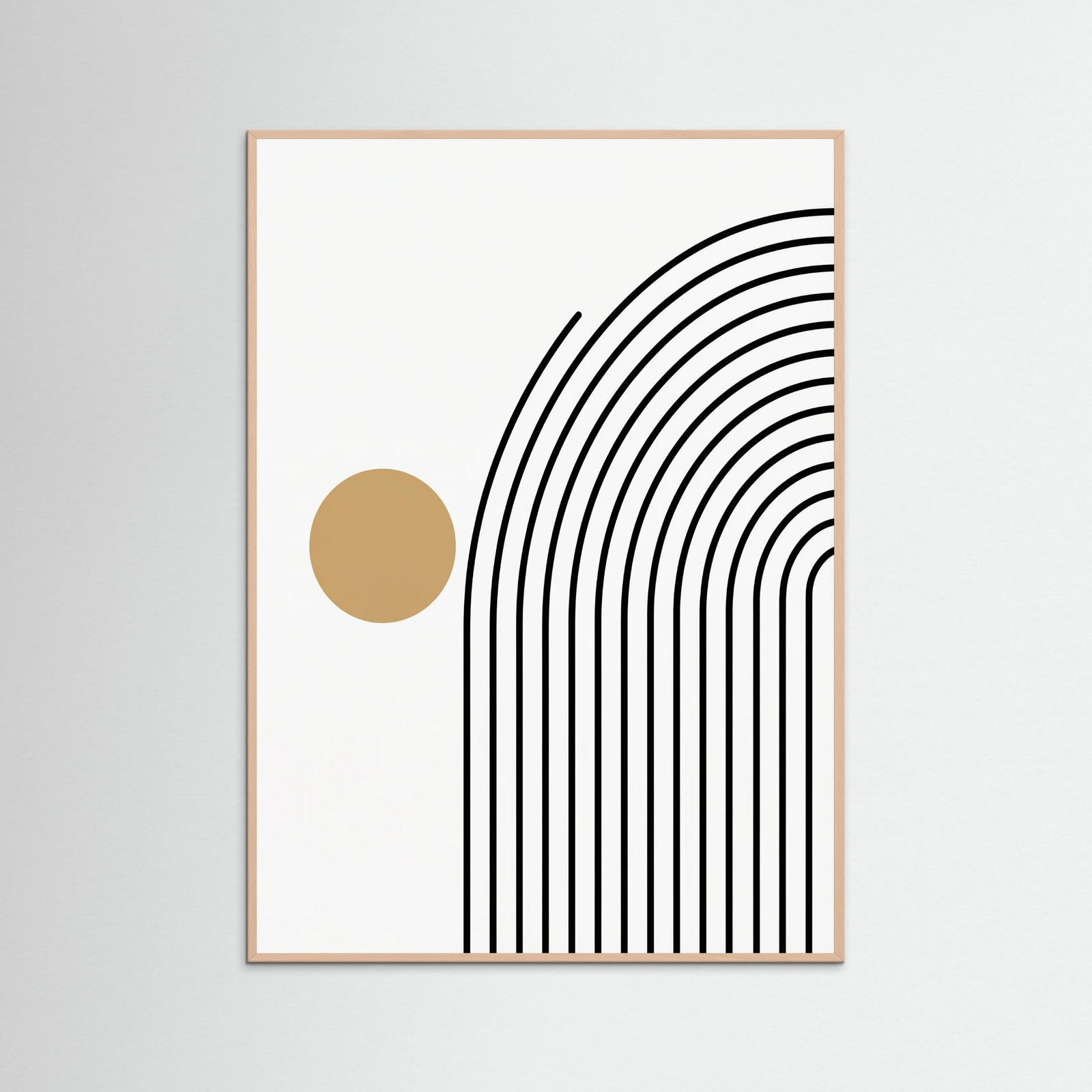 Rose Wood Geometric Stillness