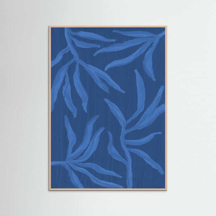 Affiche Ghost Fern 2 Indigo Monochrome – affiche et impression d’art