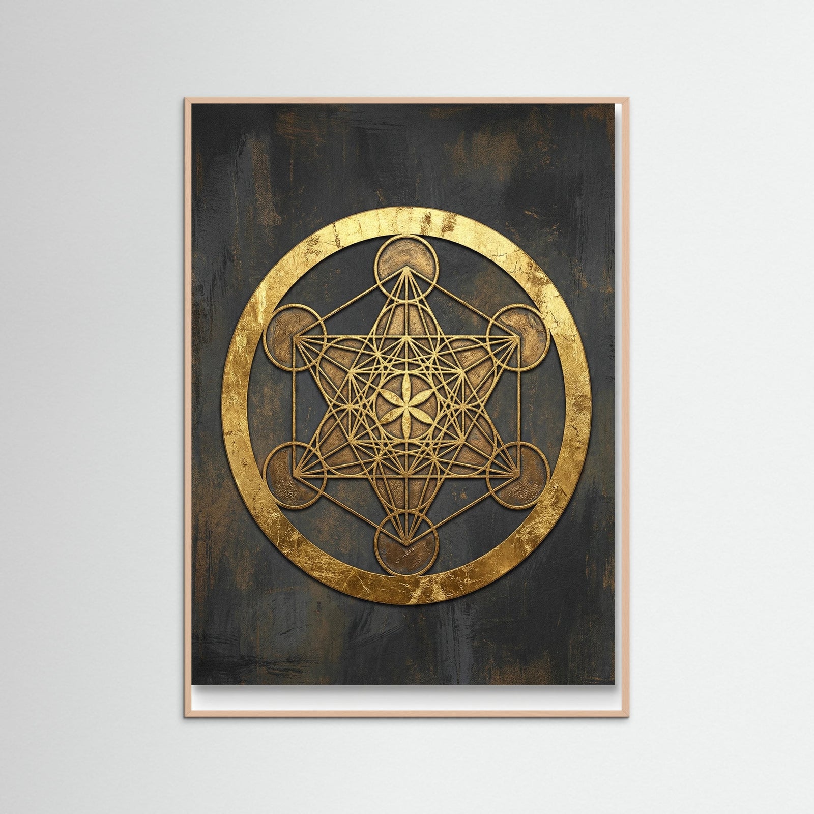 Rose Wood Golden Sacred Geometry