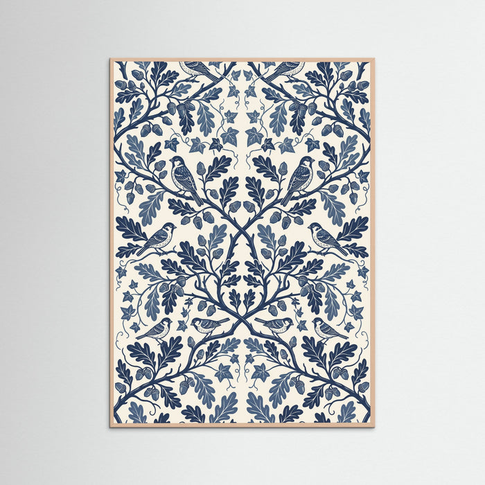 Rose Wood Grapevine Bloom Print