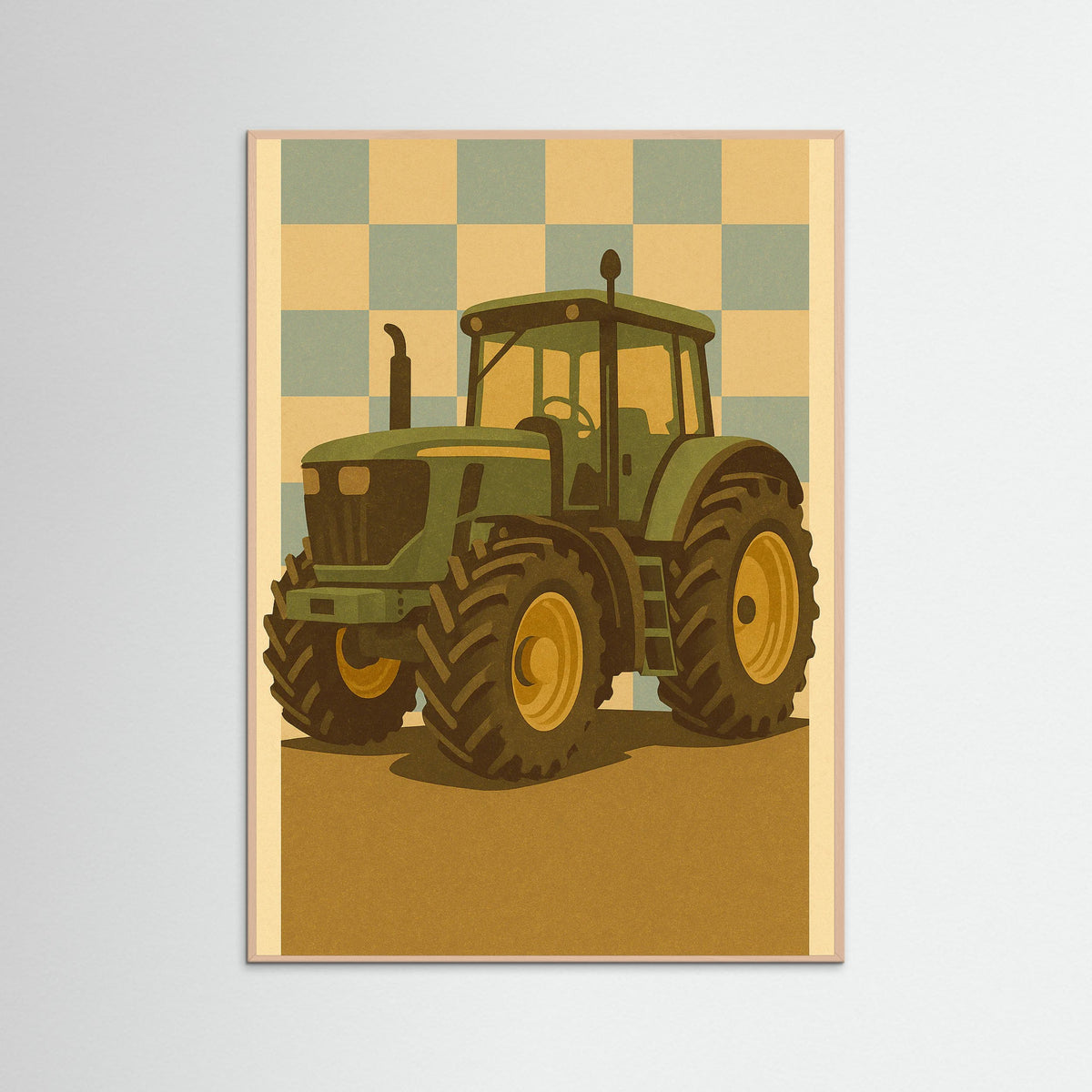 Rose Wood Green Tractor