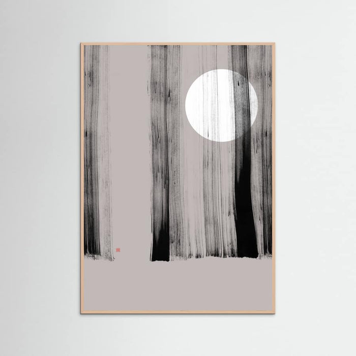 Hidden Moon N°1 | Behind the Trees Poster – plakat og kunsttryk