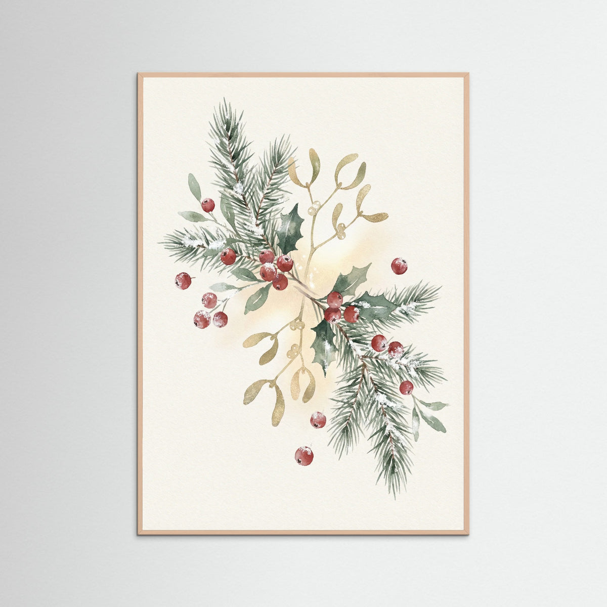 Rose Wood Holiday Harmony Wreath