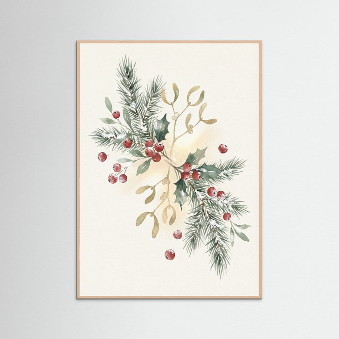 Rose Wood Holiday Harmony Wreath