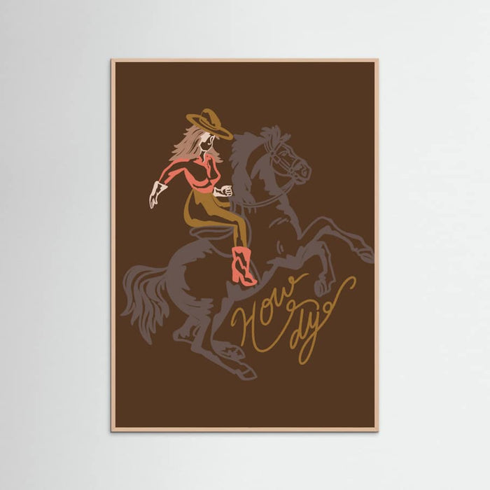 Howdy Cowgirl Poster – poster and art print