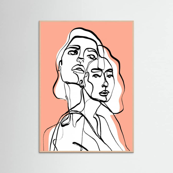 Imaginations (Peach) Poster – plakat og kunsttryk
