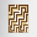 Rose Wood Interlocked Grid