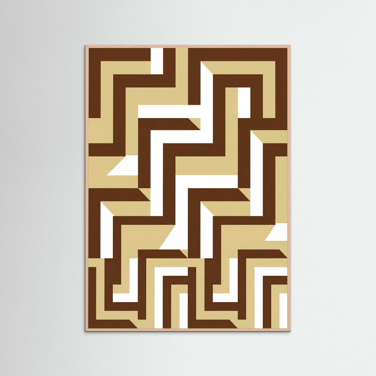 Rose Wood Interlocked Grid