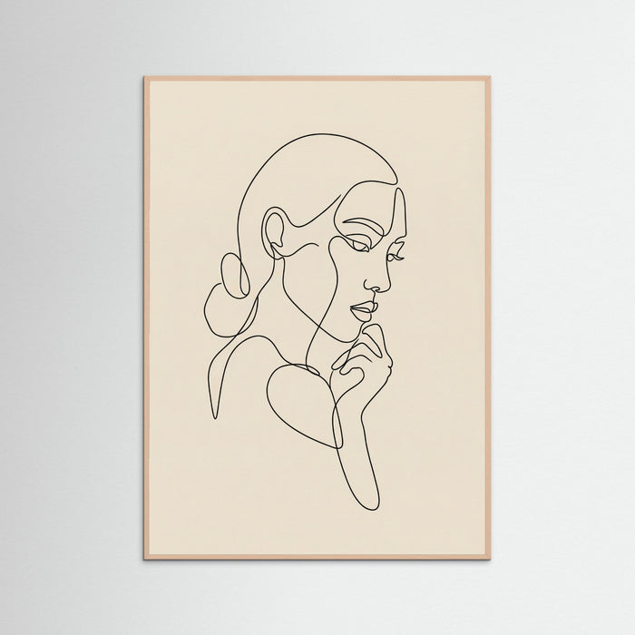 Rose Wood Intertwined Faces