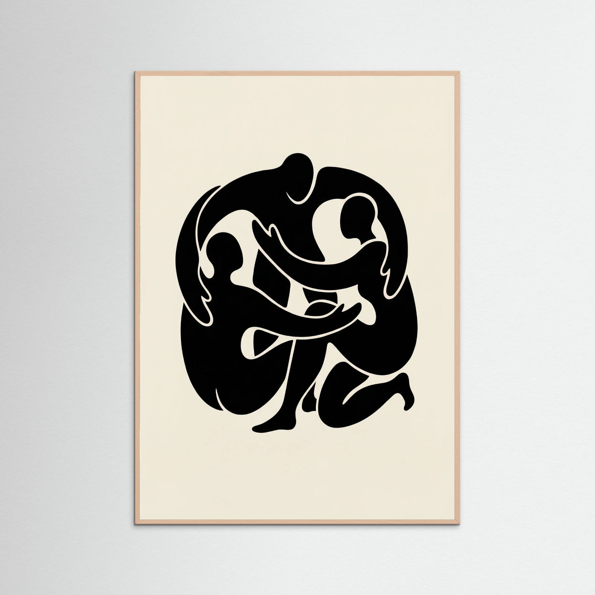 Rose Wood Intertwined Gaze Black