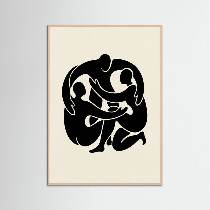 Rose Wood Intertwined Gaze Black