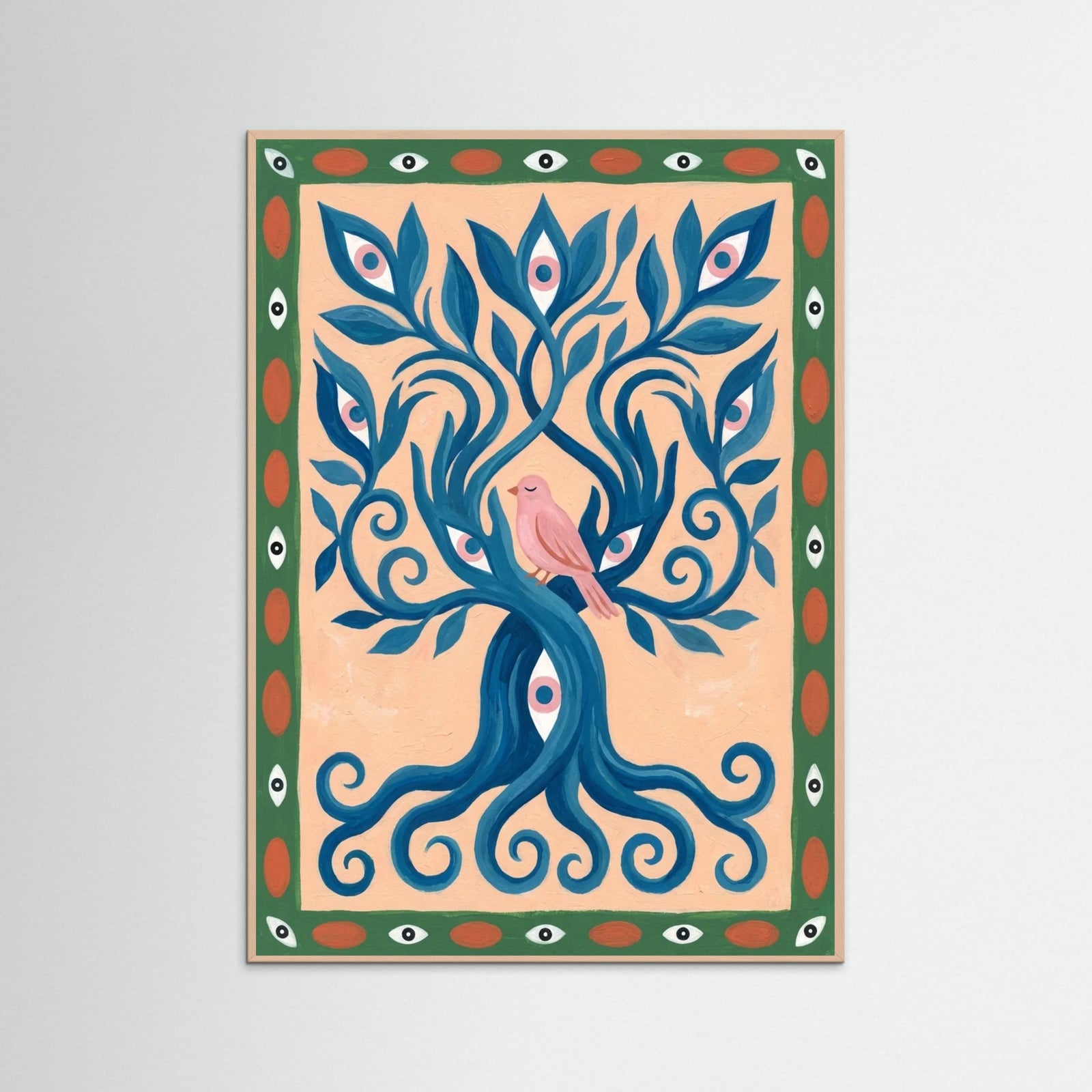 Rose Wood Intertwined Gaze