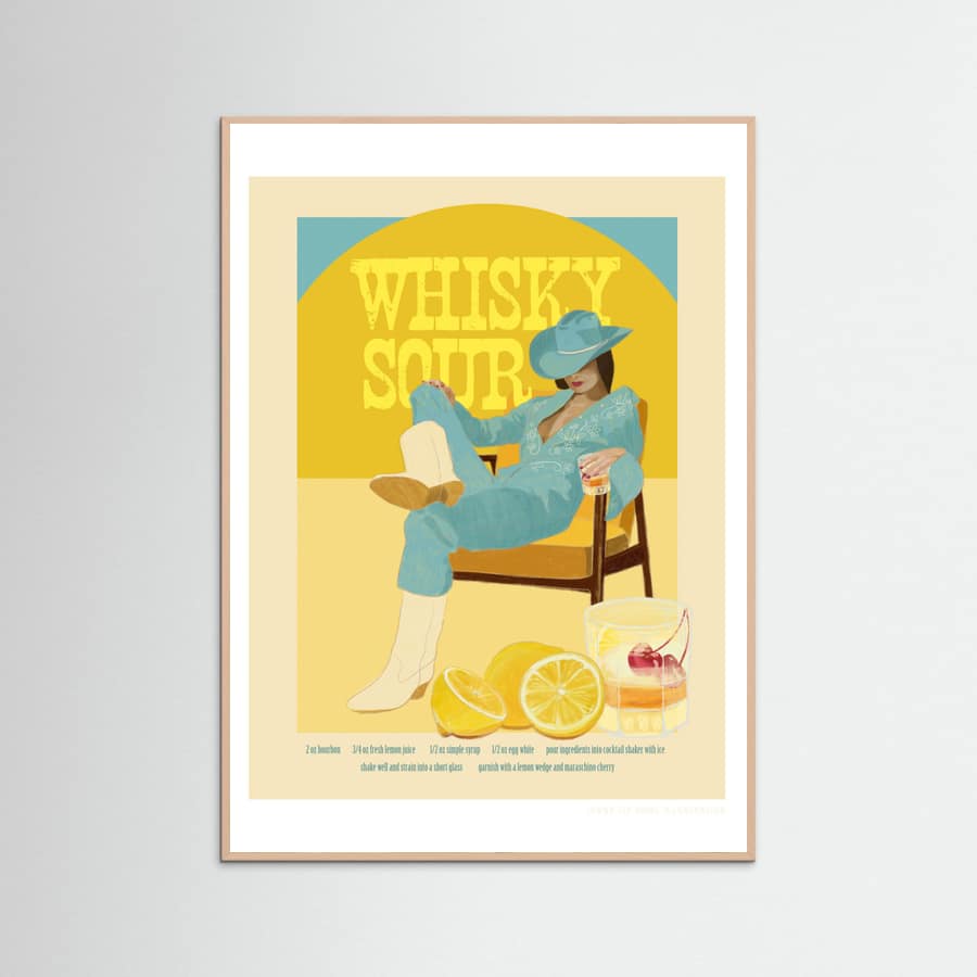 Rose Wood Jlr Cocktails Whiskysour Poster