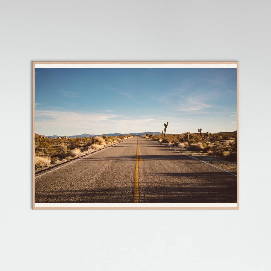 Rose Wood Joshua Tree Road Poster