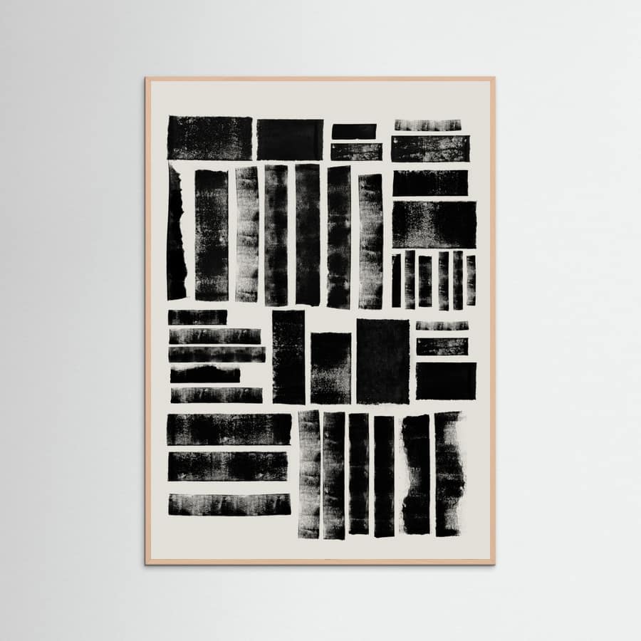 LINO CUT COMPOSITION Poster – poster and art print