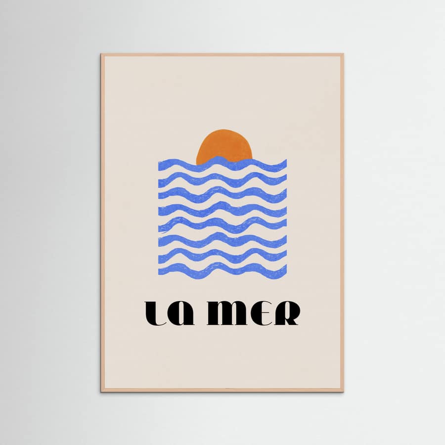 Affiche La Mer Abstract Ocean Poster No. 03 – affiche et impression d’art