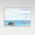 Landscape Orange Rock Beach 24x36 Poster – plakat og kunsttryk