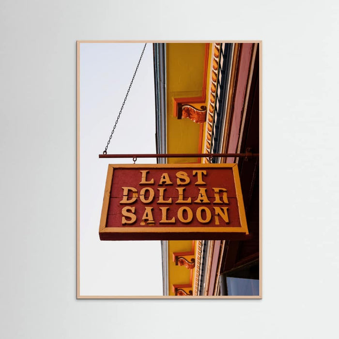 Plakat Last Dollar Saloon – plakat i druk artystyczny