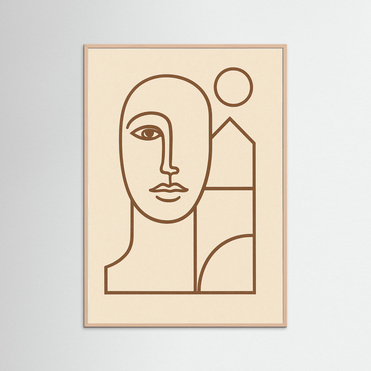 Rose Wood Line Portrait