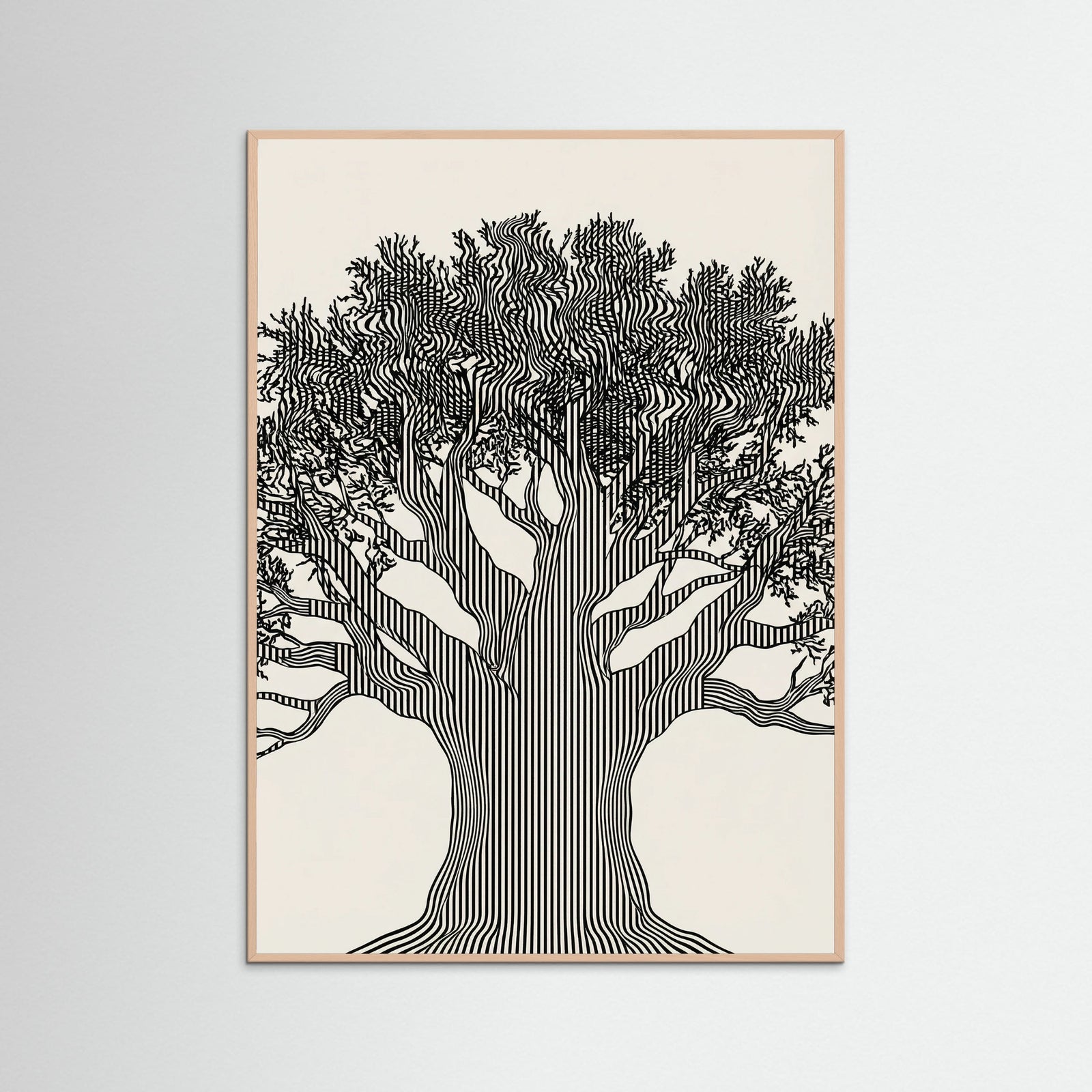 Rose Wood Linear Portrait