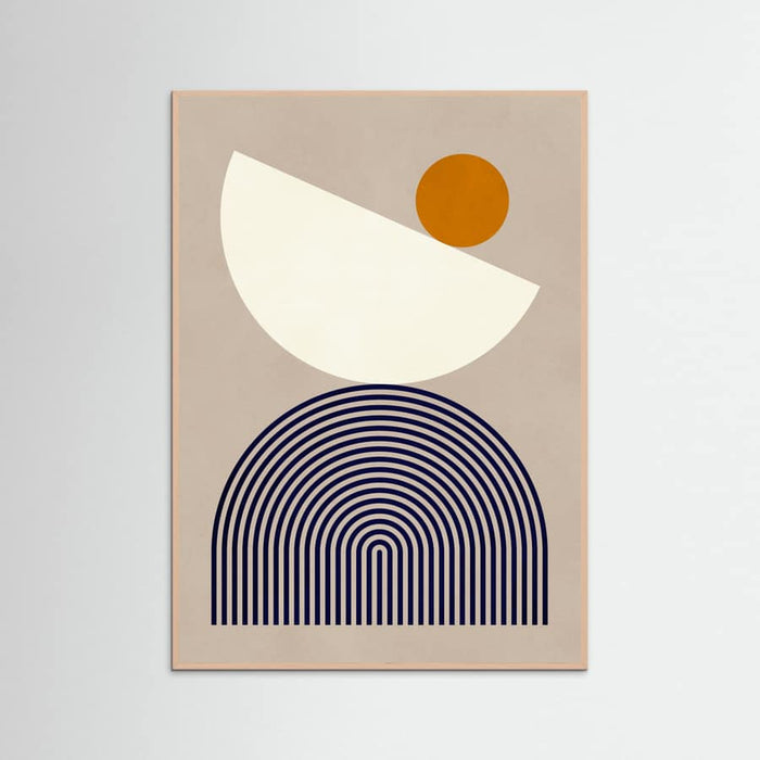 Lines and semicircles 1 Poster – poster and art print