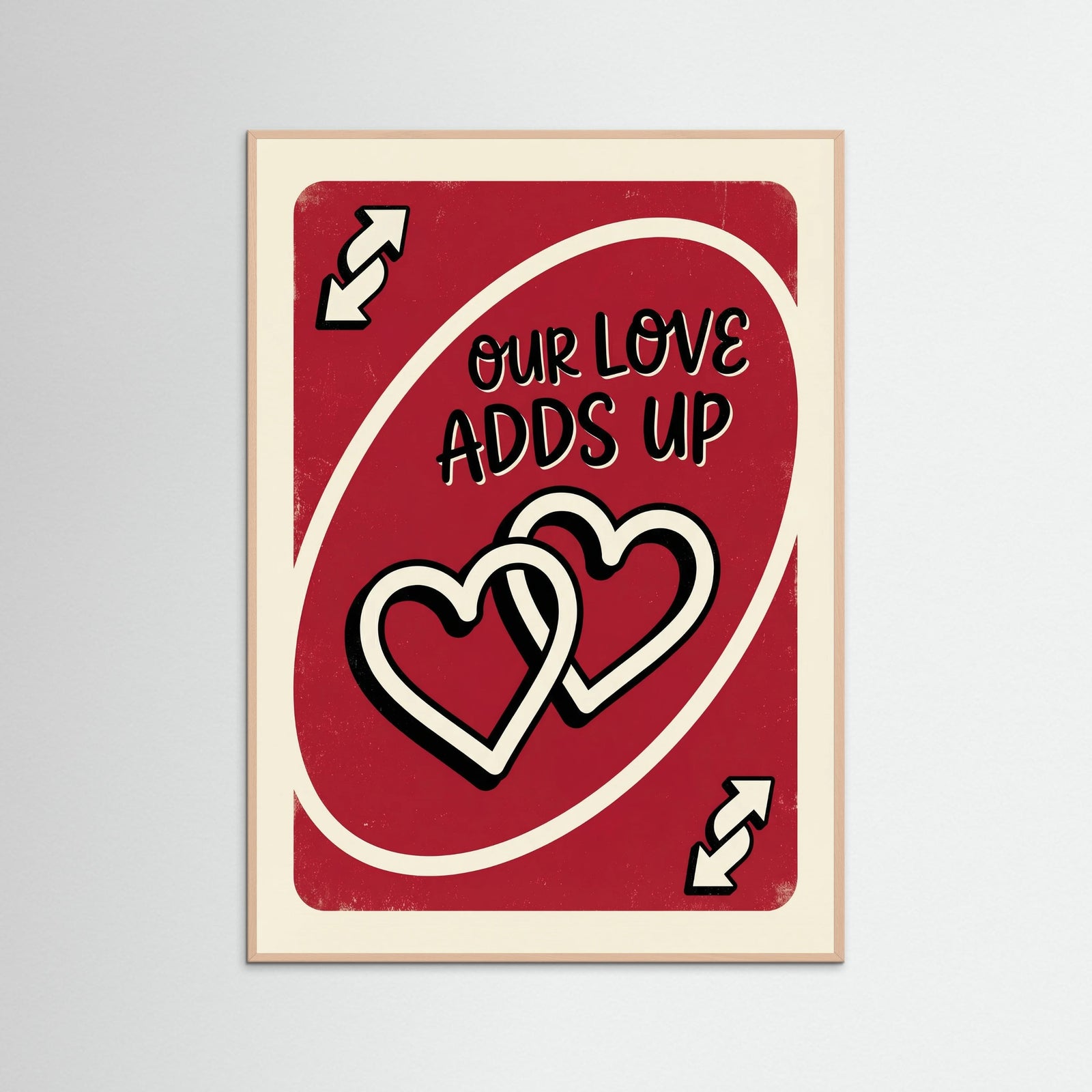 Rose Wood Love Reverse Card