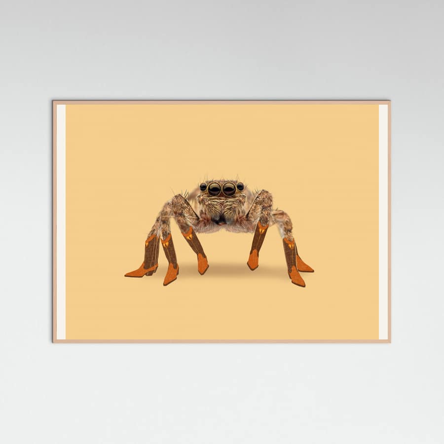 Rose Wood Lydia the Leggiest Cowgirl Spider Poster