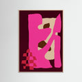 Rose Wood Magenta Flow