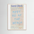Plakat Meet Me At the Beach   Blue – plakat i druk artystyczny