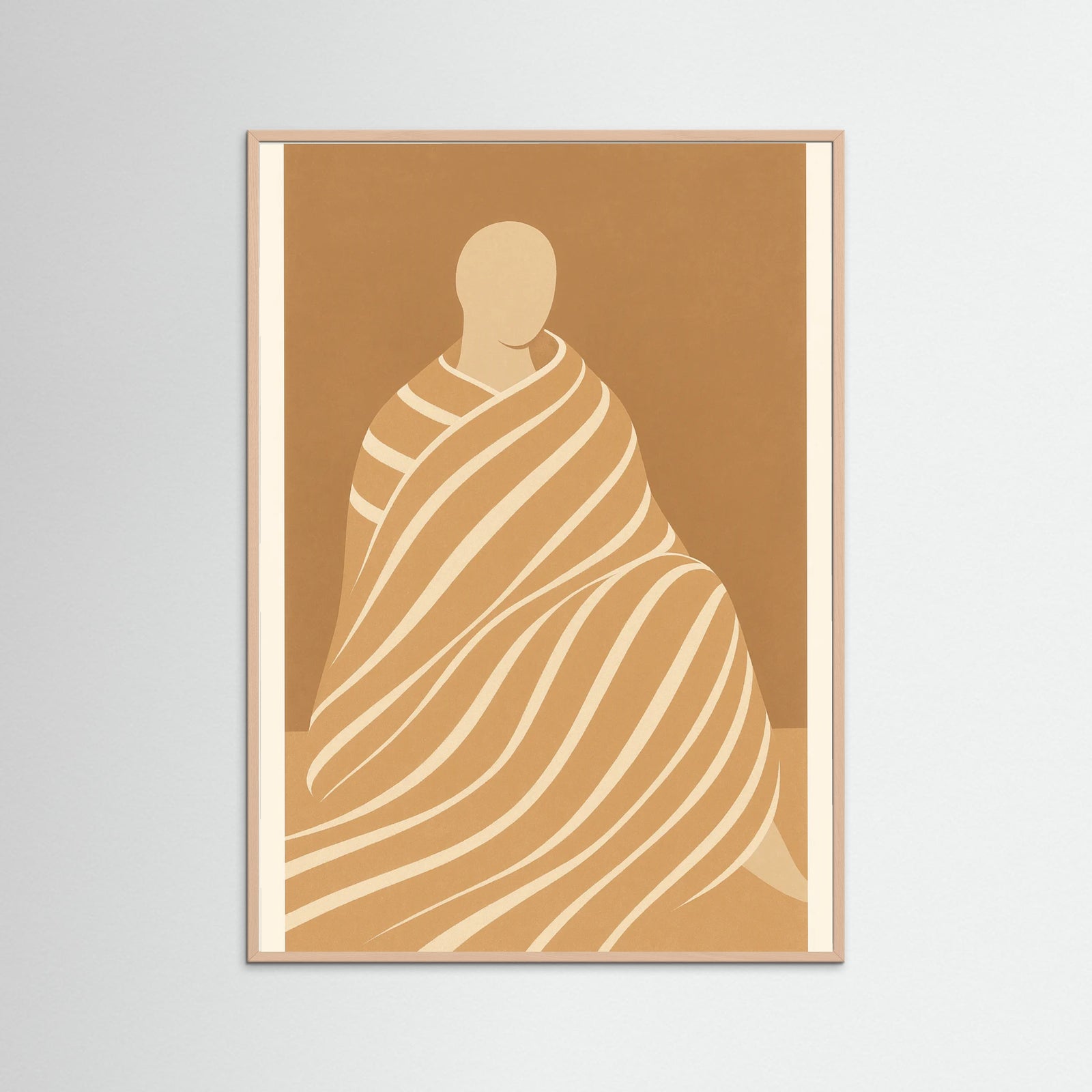 Rose Wood Minimalist Figures