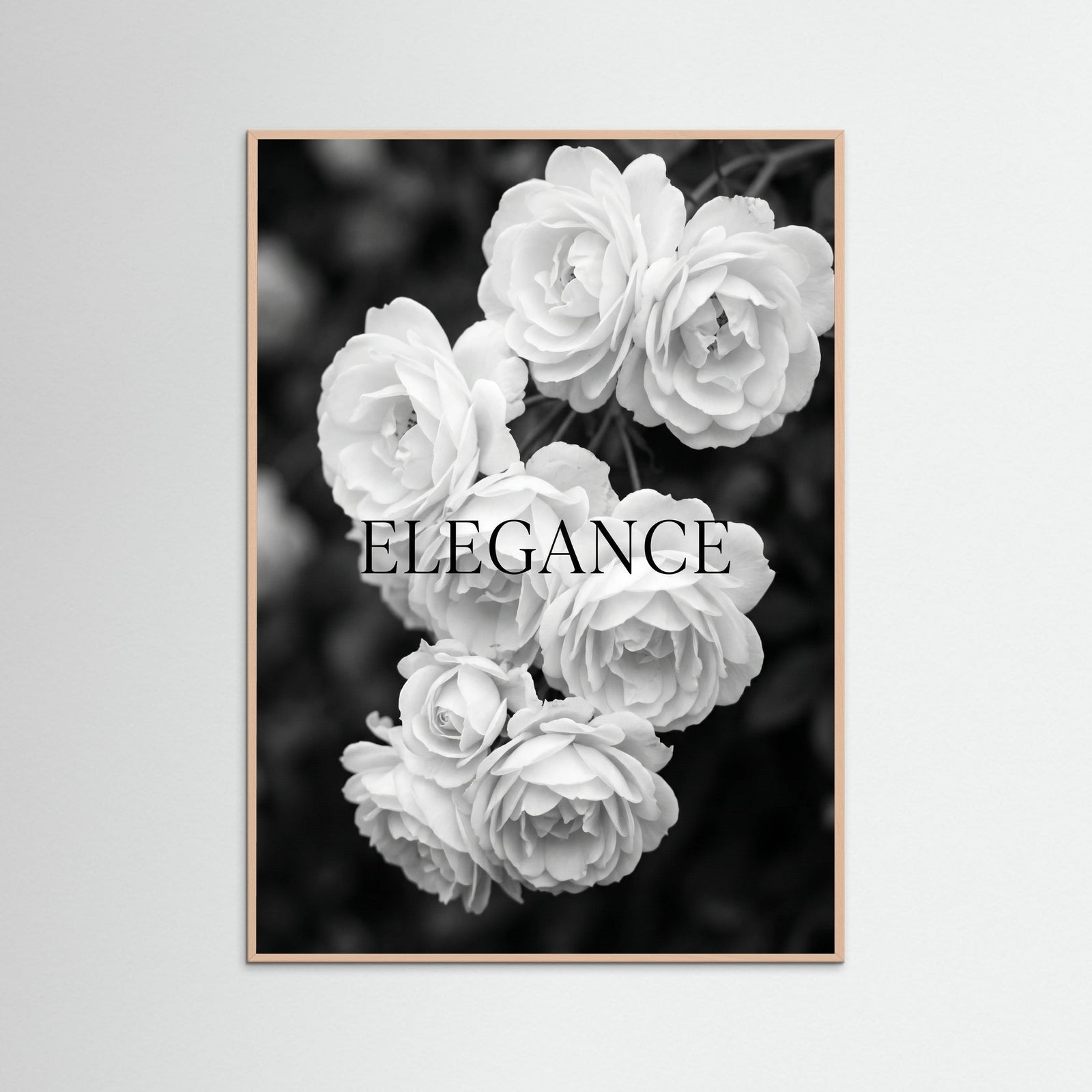 Rose Wood Monochrome Lilies