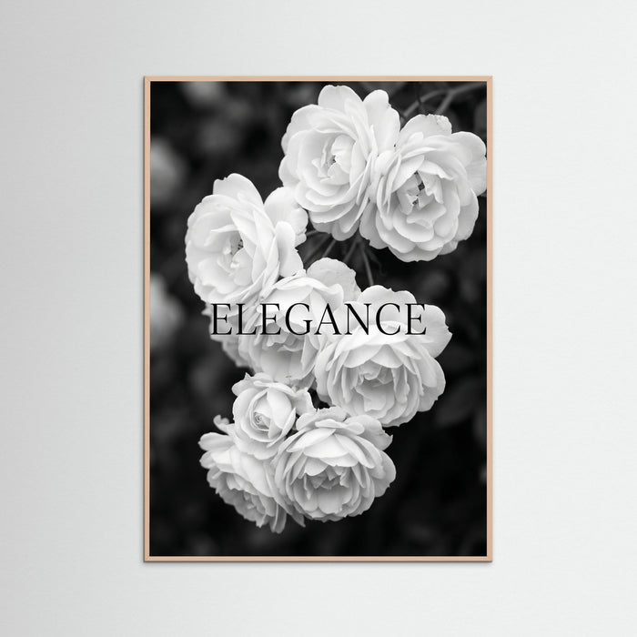 Rose Wood Monochrome Lilies
