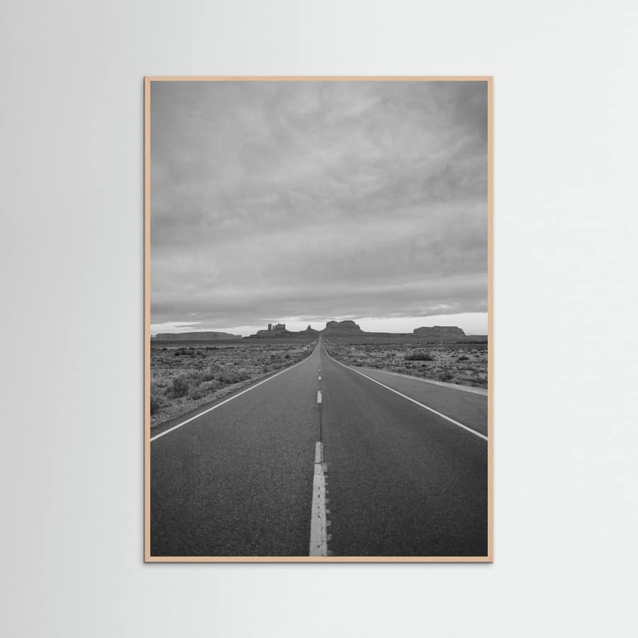 Affiche Monochrome Monument Valley II – affiche et impression d’art