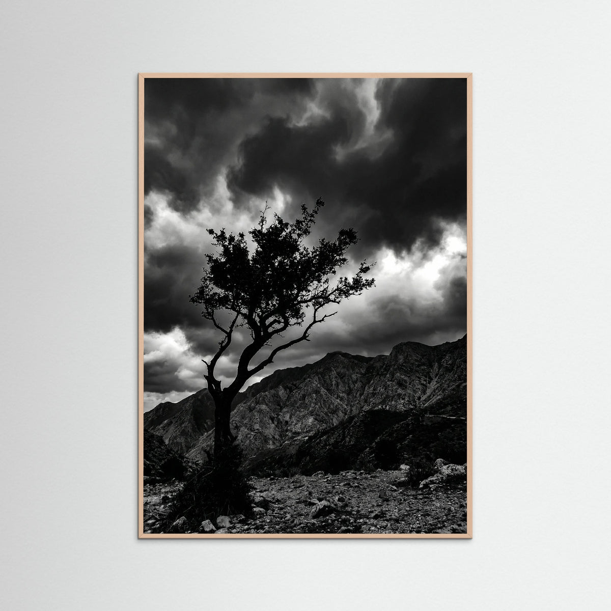 Rose Wood Monochrome Seascape