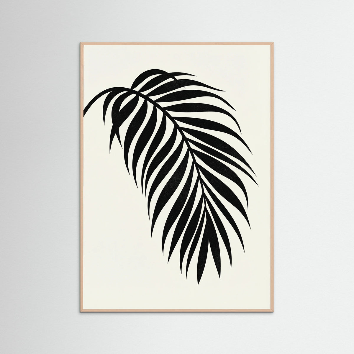 Rose Wood Monstera Silhouette
