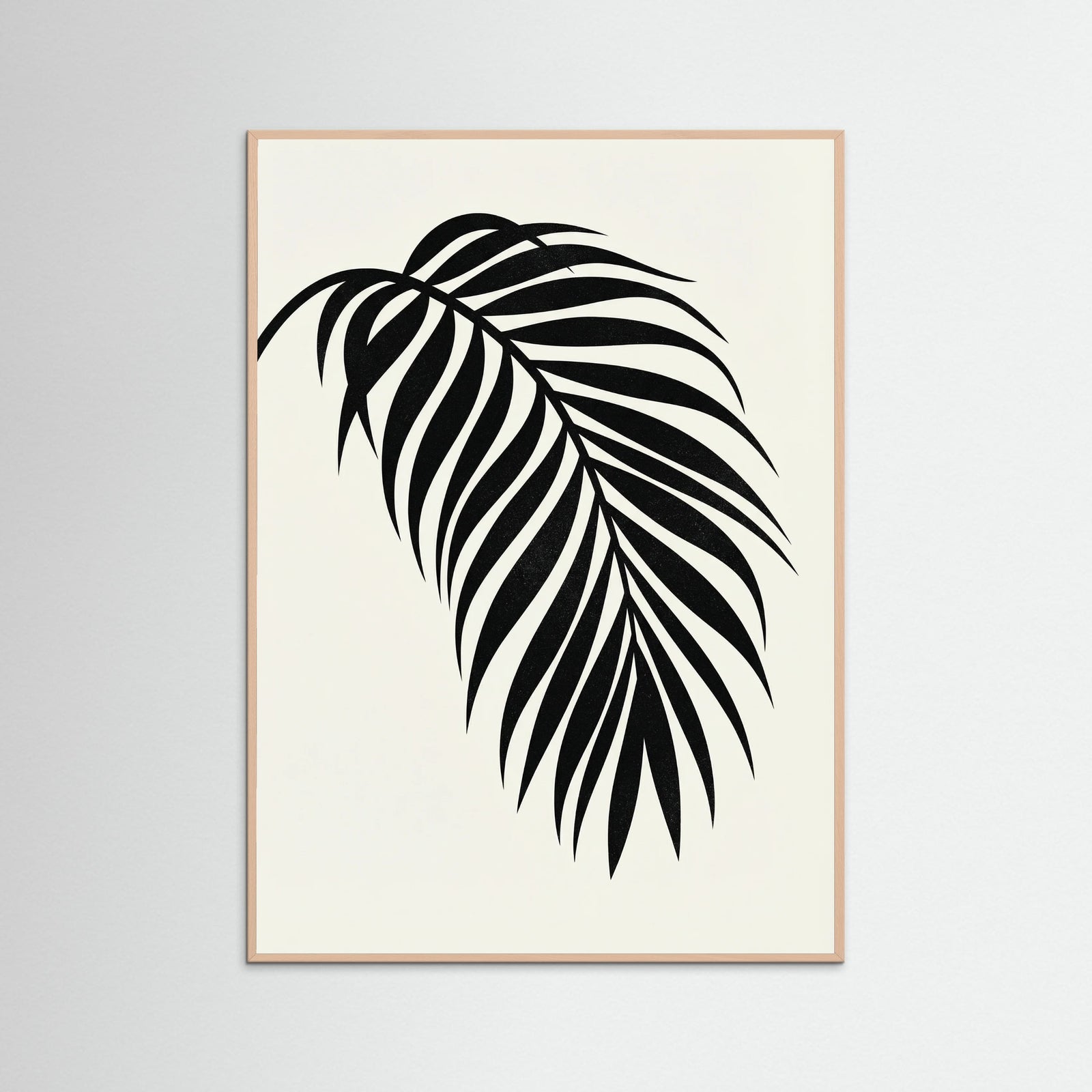 Rose Wood Monstera Silhouette