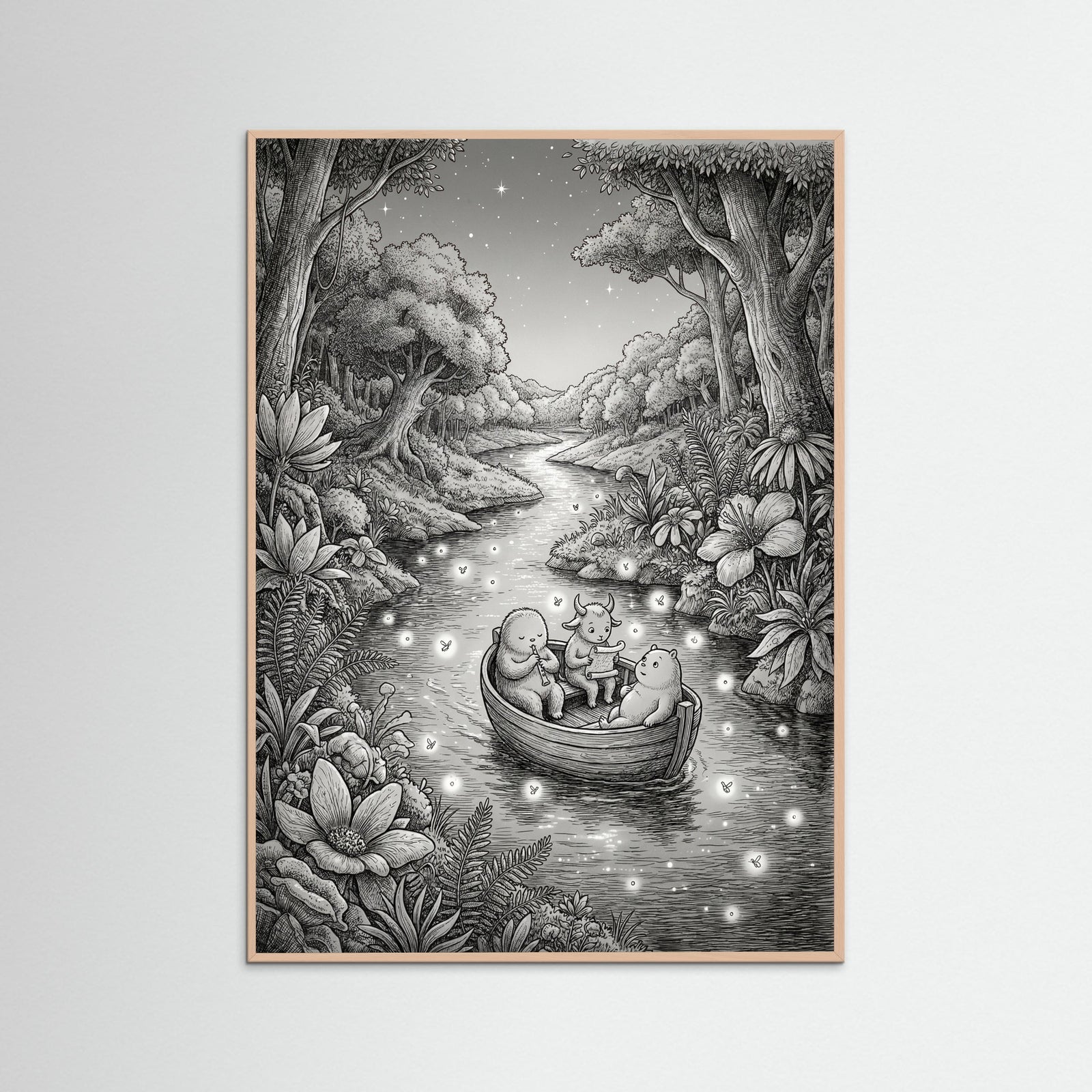 Rose Wood Moomin Forest