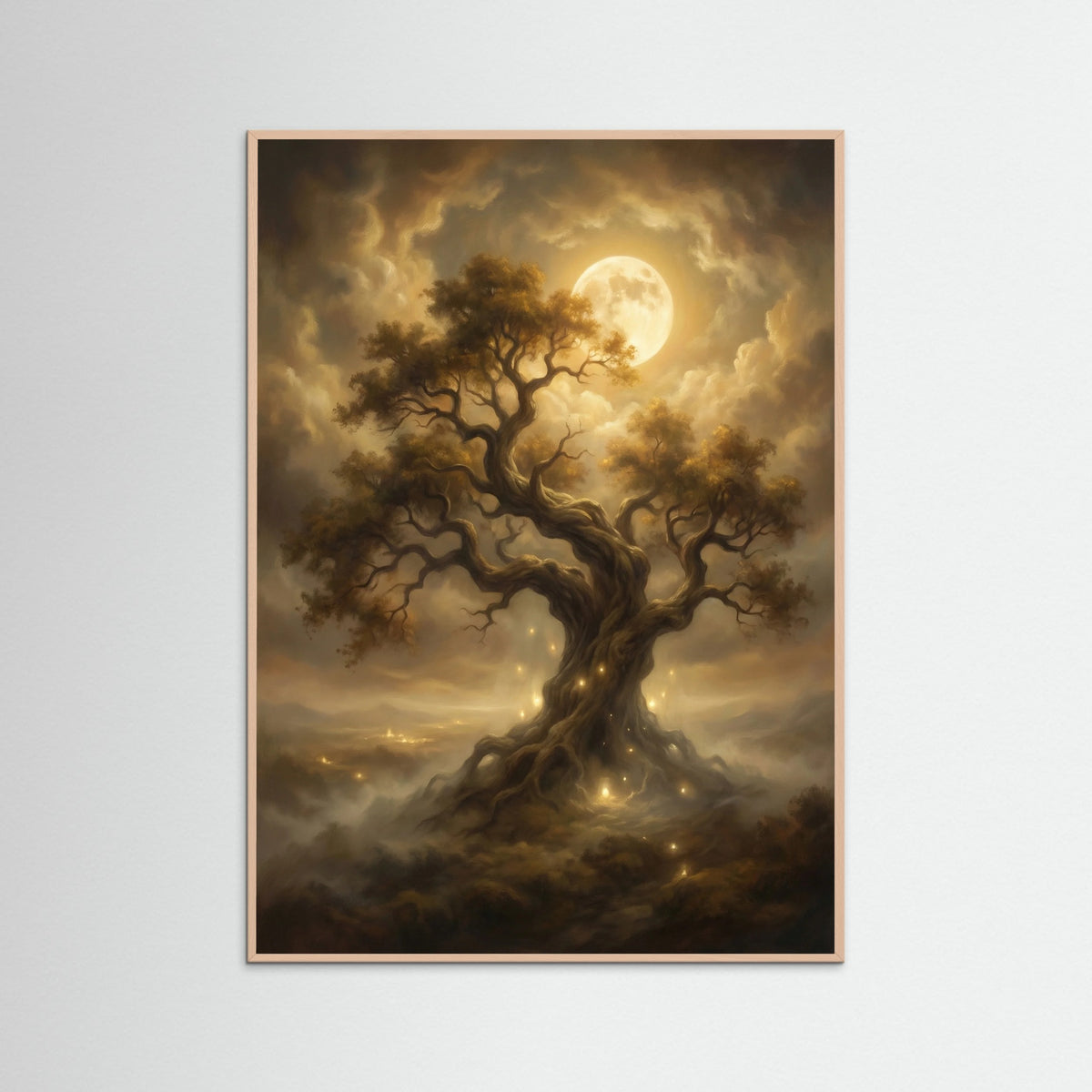 Rose Wood Moonlit Village Haze