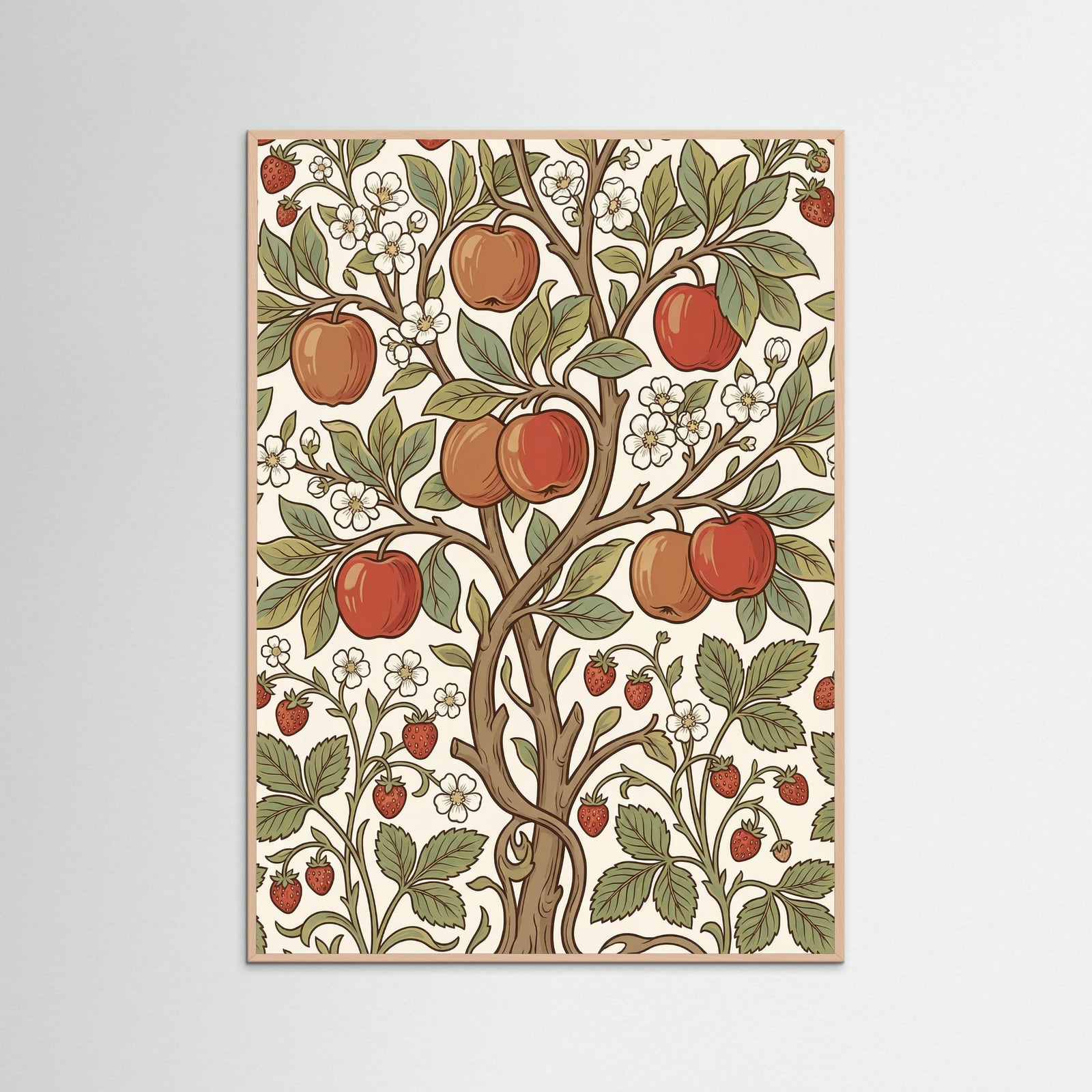 Rose Wood Morris Botanical Tapestry