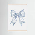 Plakat Nautical Pale Blue Bow – plakat i druk artystyczny