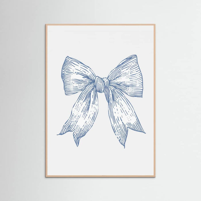 Plakat Nautical Pale Blue Bow – plakat i druk artystyczny