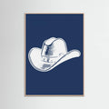 Plakat Navy Blue Cowboy Hat – plakat i druk artystyczny