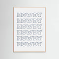 Plakat Navy Blue Howdy – plakat i druk artystyczny